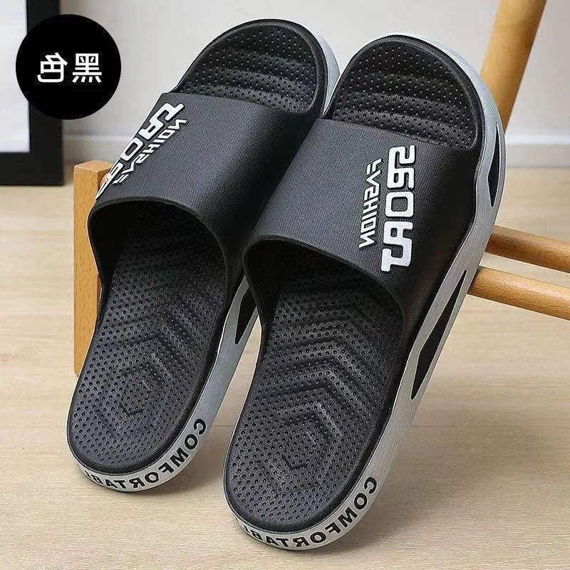 Trendy Men’s Slippers – Comfortable Non-Skid Home and Bathroom Sandals