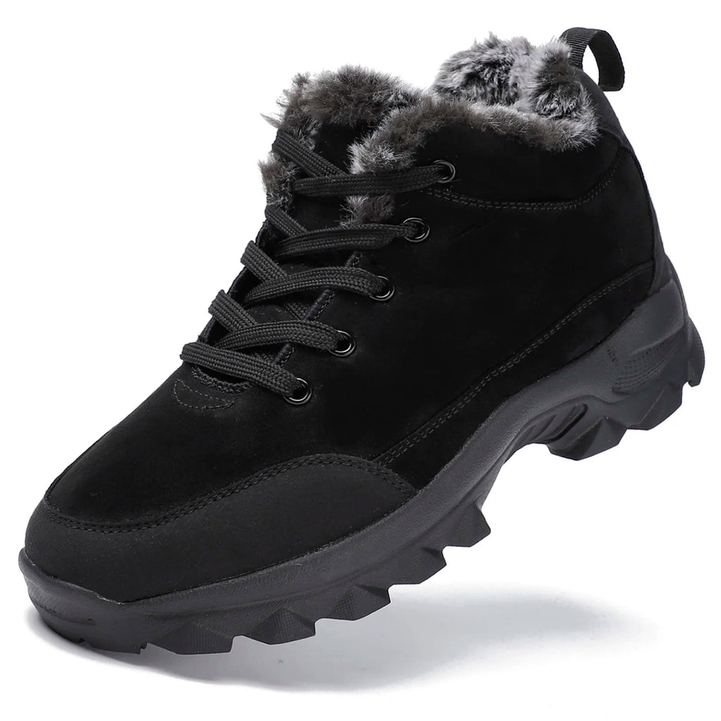 Men’s Winter Ankle Snow Boots Warm Fur Lined Outdoor Sneakers Casual Footwear