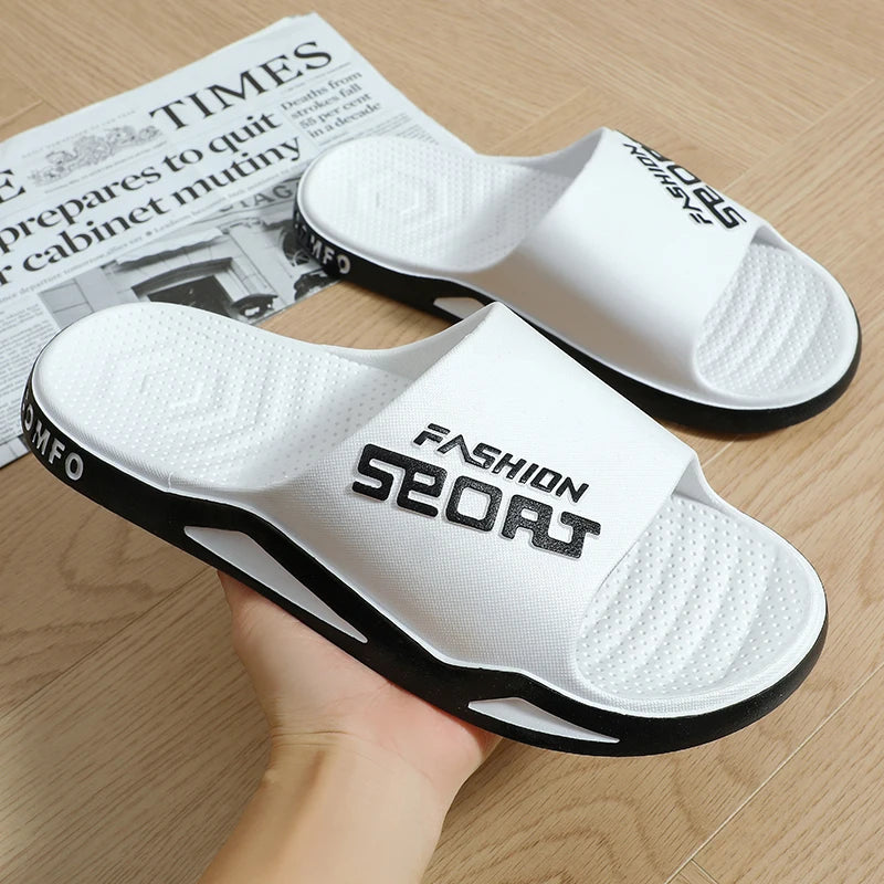 Trendy Men’s Slippers – Comfortable Non-Skid Home and Bathroom Sandals