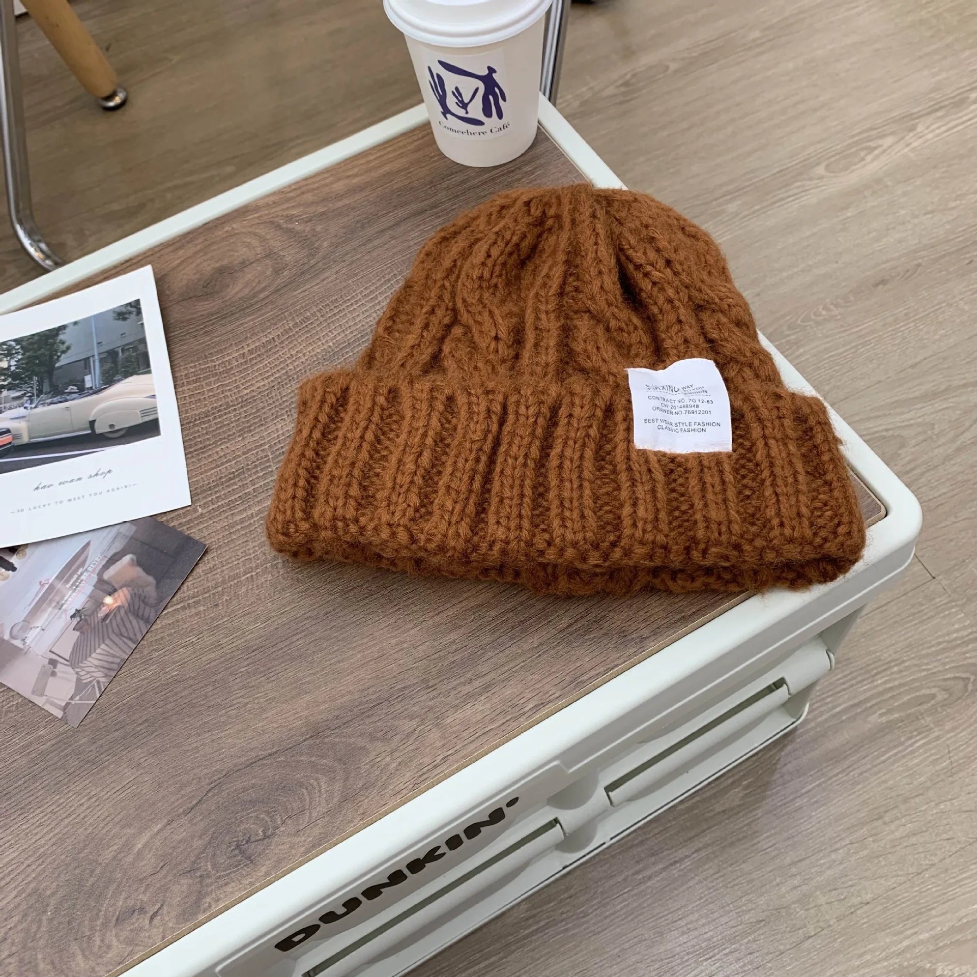 Autumn Knitted Beanie for Women – Warm, Stylish, Candy-Colored & Unisex