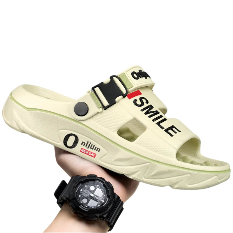 Men & Women Massage Slippers – Soft Casual Slides for Home, Beach & Outdoo