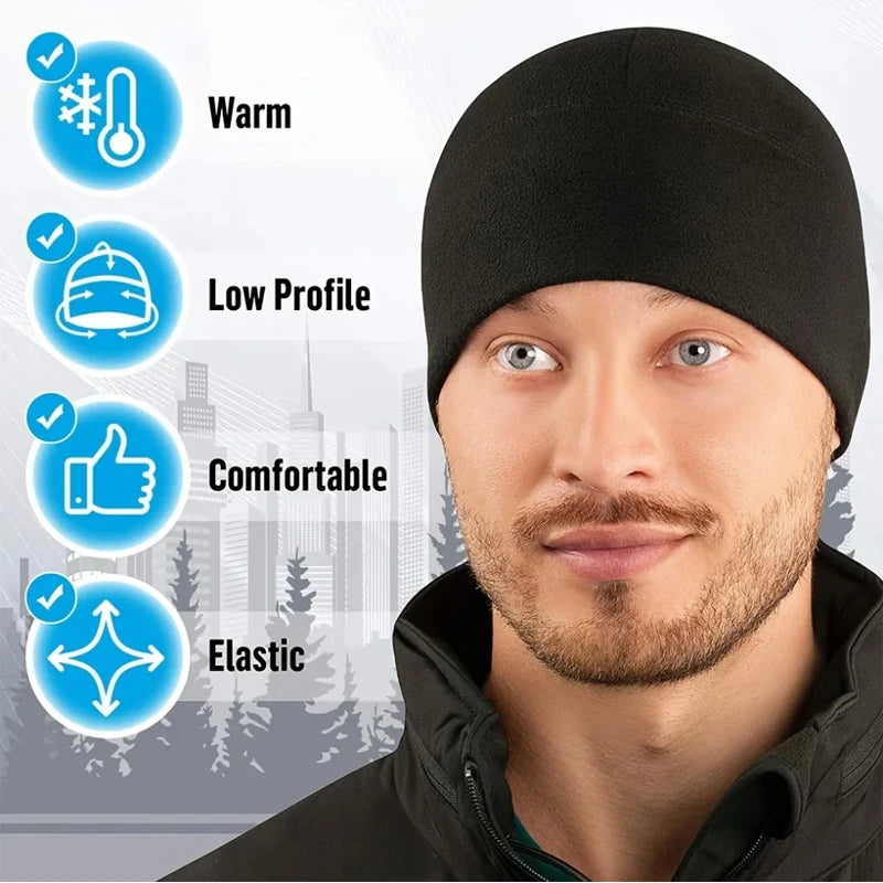 Unisex Winter Windproof Fleece Hat – Outdoor Sports