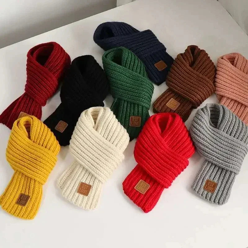 Kids’ Winter Knitted Scarf – Soft Neck Warmer for Boys & Girls